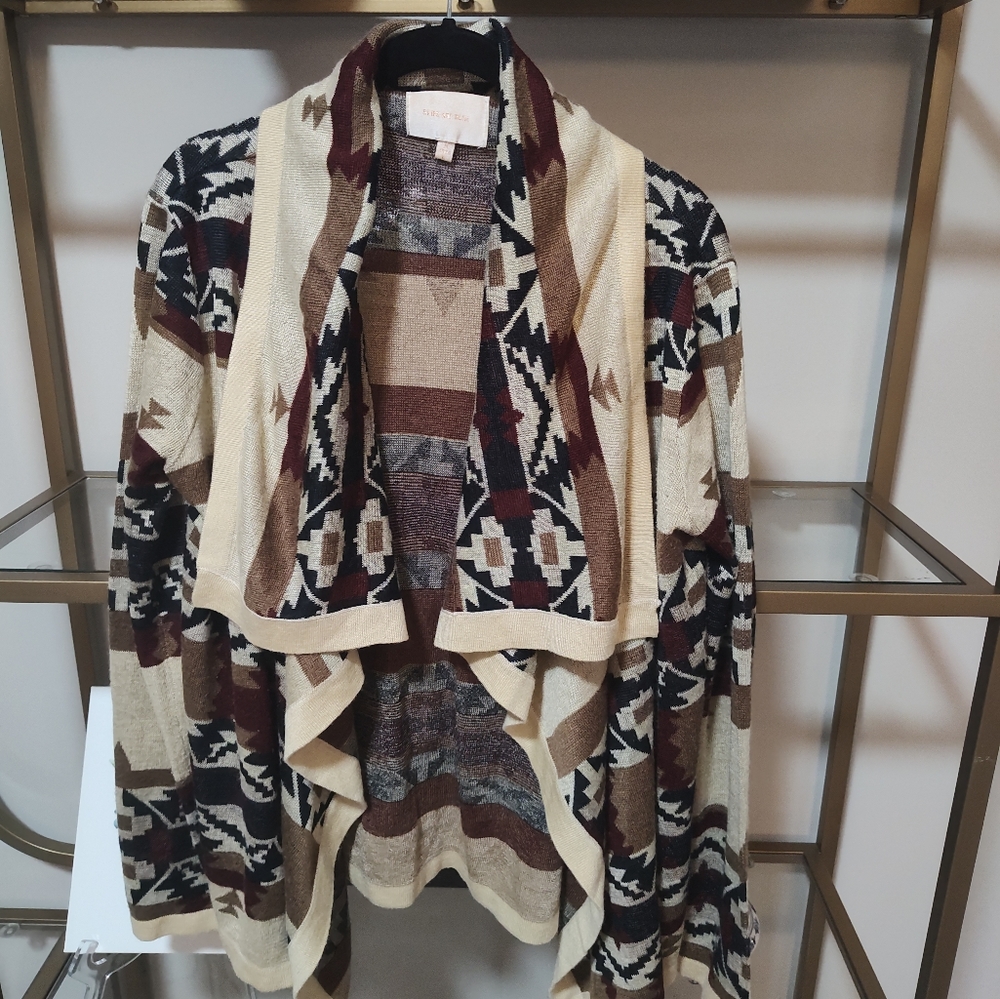 Skies Are Blue Aztec Cardigan size large